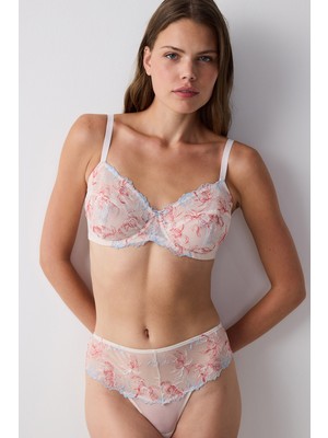 Penti Curvy Broderie Açık Bej Sütyen