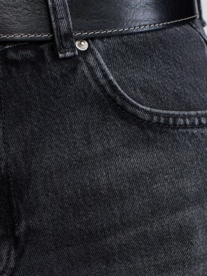 Dilvin 71702 Eskitmeli Denim Pantolon-Antrasit