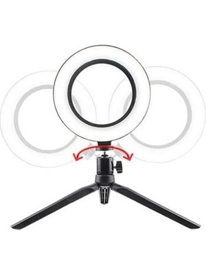 10INÇ 26CM Youtube Instagram Tiktok Selfie  Stüdyo Video Fotoğraf Ring Light  Tripod LED Hal