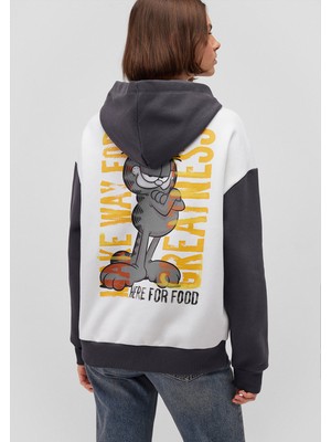 Mavi Garfield Baskılı Beyaz Sweatshirt 1S10279-70057