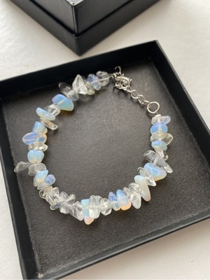 Mediterian Çok Renkli Kristal Kuvars Bileklik, Doğal Taş, Enerji ve Odaklanma Destekli