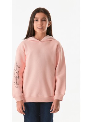 Kapüşonlu Kız Çocuk Sweatshirt