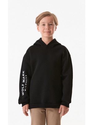 Basic Kapüşonlu Erkek Çocuk Sweatshirt