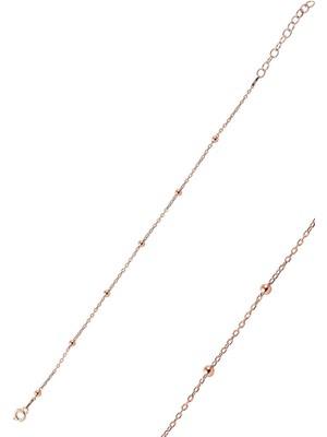 Mediterian 925 Ayar Pembe Doğal Taş Bileklik, Zarif ve Şık Takı Parçası