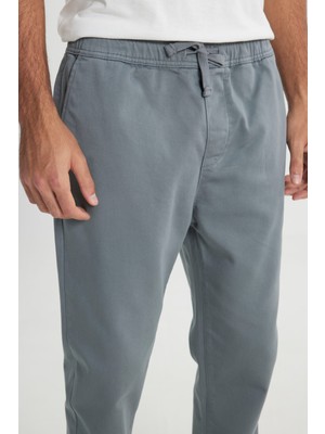 Lee Slim Fit Dar Kesim Normal Bel Dar Paça Lacivert Jogger Pantolon