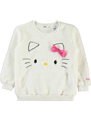 Hello Kitty Kız Çocuk Sweatshirt 10-13 Yaş Ekru