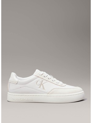 Calvin Klein Beyaz - Krem Kadın Sneaker YW0YW015850LA