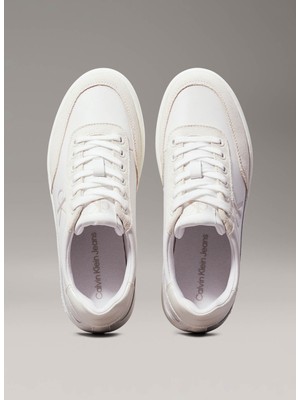 Calvin Klein Beyaz - Krem Kadın Sneaker YW0YW015850LA