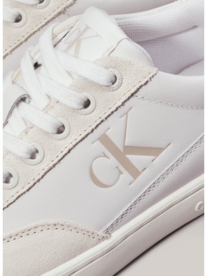 Calvin Klein Beyaz - Krem Kadın Sneaker YW0YW015850LA