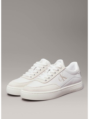 Calvin Klein Beyaz - Krem Kadın Sneaker YW0YW015850LA