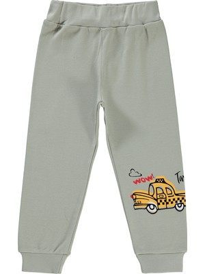 Civil Boys 2-5 Yaş Erkek Çocuk Eşofman Altı Soft Gri Renkli Takım Tasarımı