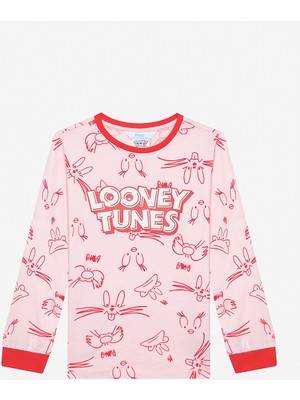 Penti Kız Çocuk Pinky Looney Çok Renkli Pijama Takımı