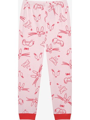 Penti Kız Çocuk Pinky Looney Çok Renkli Pijama Takımı