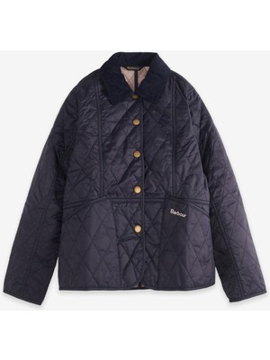 Barbour Summer Liddesdale Kız Kapitone Ceket NY94 Navy/gardenia