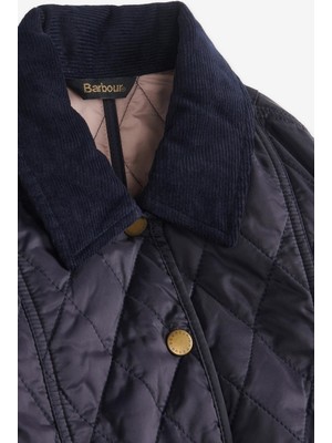 Barbour Summer Liddesdale Kız Kapitone Ceket NY94 Navy/gardenia