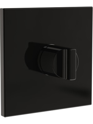 VitrA Suit A4287539 Ankastre 3 Yollu Yönlendirici (V-Box), Sıva Üstü Grubu,Parlak Siyah