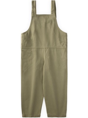 Gabardin Salopet 2-7 Yaş Olive