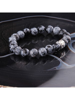 Mediterian Doğal Obsidyen Pembe Taş Bileklik, Sertifikalı ve Şık Takı Seçeneği