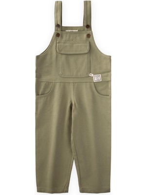 Cigit Gabardin Salopet 2-7 Yaş Olive