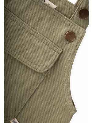 Cigit Gabardin Salopet 2-7 Yaş Olive