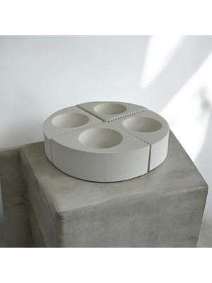 All Tasarım Beton Mumluk- Dekoratif Mumluk-Tealight Mumluk-All Tasarım