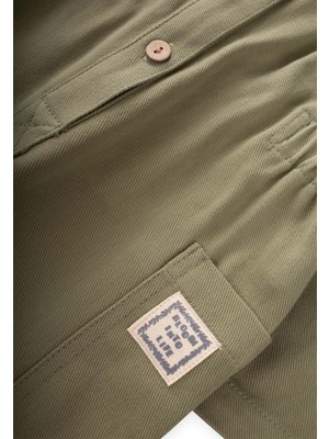 Cigit Gabardin Tulum 2-7 Yaş Olive