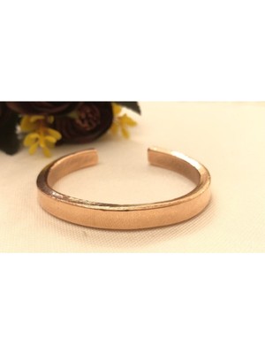 Mediterian El Yapımı Çok Renkli Bakır Bileklik, Şifa ve Tarz İçin 17-21 cm, 40-50 gr