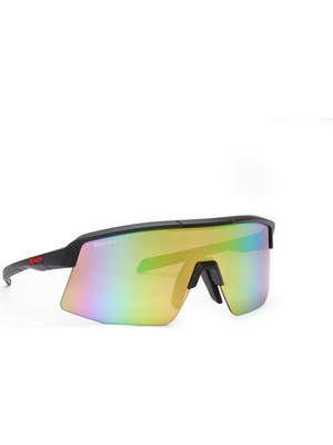 Demon Roubaix Bisiklet ve Koşu Gözlüğü UV400 Koruma ile Unisex Kullanım için Mat Siyah Çerçeve