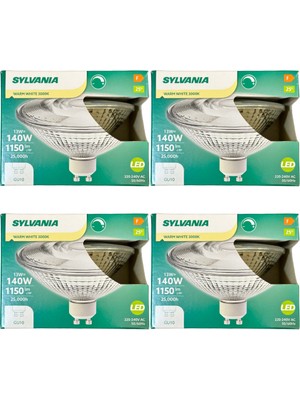 Sylvania 13W (140W) 3000K (Sarı Işık) GU10 Duylu Dim Edilebilir LED Spot Ampul (4 Adet)