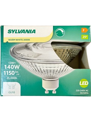 Sylvania 13W (140W) 3000K (Sarı Işık) GU10 Duylu Dim Edilebilir LED Spot Ampul