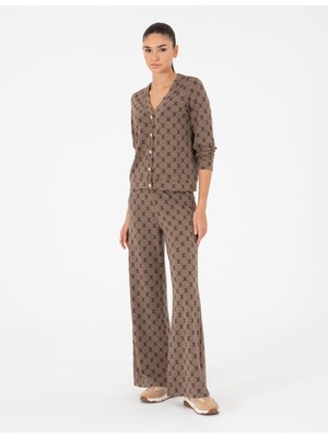 Pierre Cardin Kadın Vizon Flare Fit Eşofman Altı 50290986-VR052