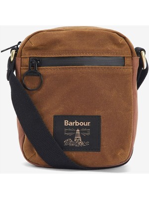 Barbour Field Yağlı Çapraz Askılı Çanta SN91 Tan/black