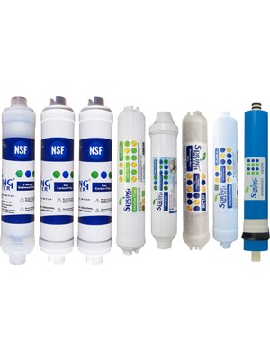 Spring Water 8'li Filtre Seti 11 Aşamalı Modeller Için