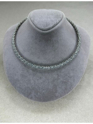 CT Stones Gümüş Choker Kolye