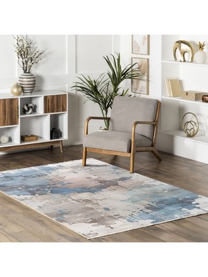 Pastel Home Anti-Alerjik Yıkanabilir Şönil Halı Kilim Eskitme, Modern Desen Oturma Odası, Salon, Çocuk Odası, Mutfak, Koridor Halısı, Yolluk