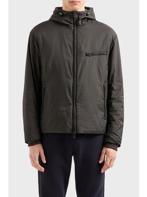 Emporio Armani Jakarlı Regular Fit Kapüşonlu Mont Erkek Mont 6D1B66 1nnxz 05A6