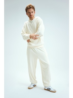 Erkek Timeless Jogger Krem Eşofman Altı