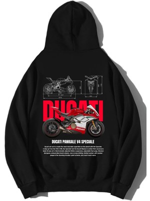 Brz Collection Unisex Oversize Ducati Panigale V4 Speciale Hoodie