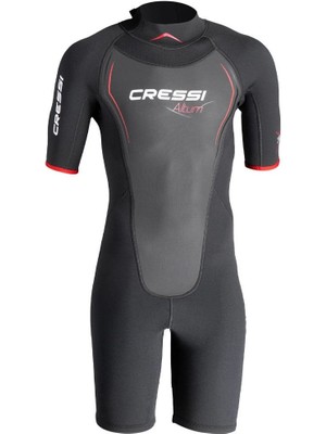 Cressi Altum Man 3 mm Siyah-Kırmızı Shorty Yüzme Elbisesi Xlarge