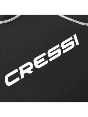 Cressi Lady Kısa Kollu Siyah-Beyaz Yetişkin Rash Guard Medium