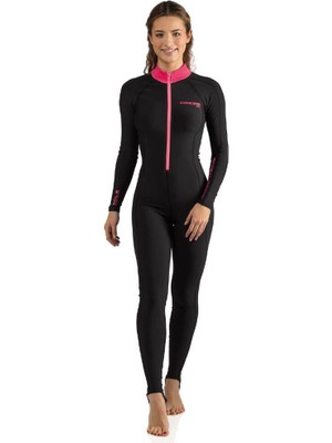 Cressi Skin Lady 1 mm Siyah-Pembe Tek Parça Dalış Elbisesi Xsmall