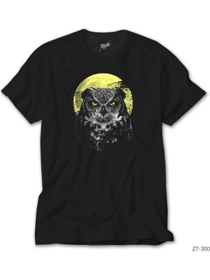 Crows Gate Baykuş Siyah Tişört