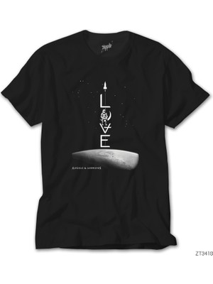 Crows Gate Angels And Airwaves Love Siyah Tişört