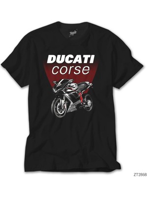 Crows Gate Ducati Corse Siyah Tişört