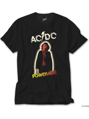 Crows Gate Ac Dc Powerage Siyah Tişört