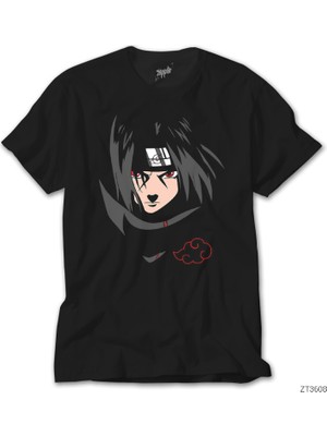 Crows Gate Naruto Uchiha Itachi Siyah Tişört