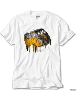 Crows Gate Awesome Vdub Camper Beyaz Tişört