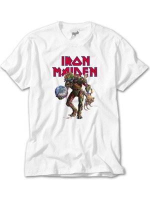Crows Gate Iron Maiden Monster Guitarist Beyaz Tişört