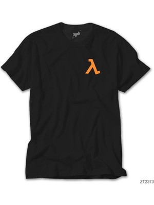 Crows Gate Half Life Logo Pocket Kopya Siyah Tişört