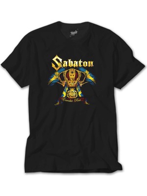 Crows Gate Sabaton Carolus Rex Siyah Tişört